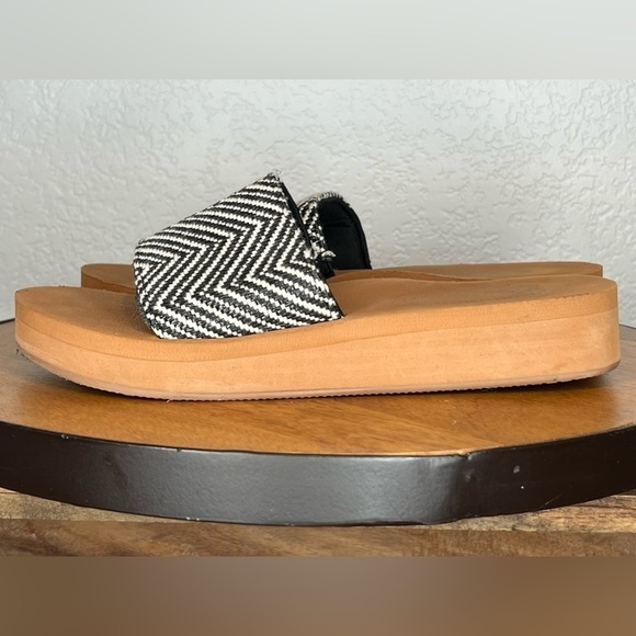 289. Shade & Shore Catalina Platform Slide Sandals Size 7 - Picture 3 of 7